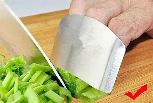 Kitchen - Steel Finger Guard Cut Cutting Protector (Pack of 2)